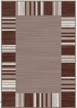 Covoare - Covor Model Mira 24070‑120, Maro, Inaltime Fir 6,5 mm, Antialergic, Polipropilena, Living, Dormitor, Sufragerie, Birou